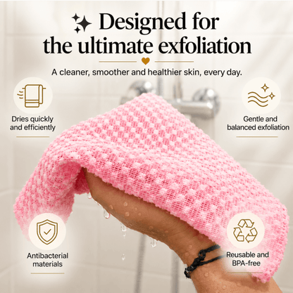 ExfoGlide – Exfoliating Shower Towel
