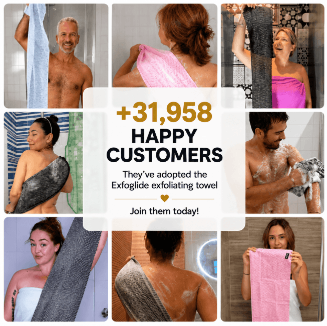 ExfoGlide – Exfoliating Shower Towel